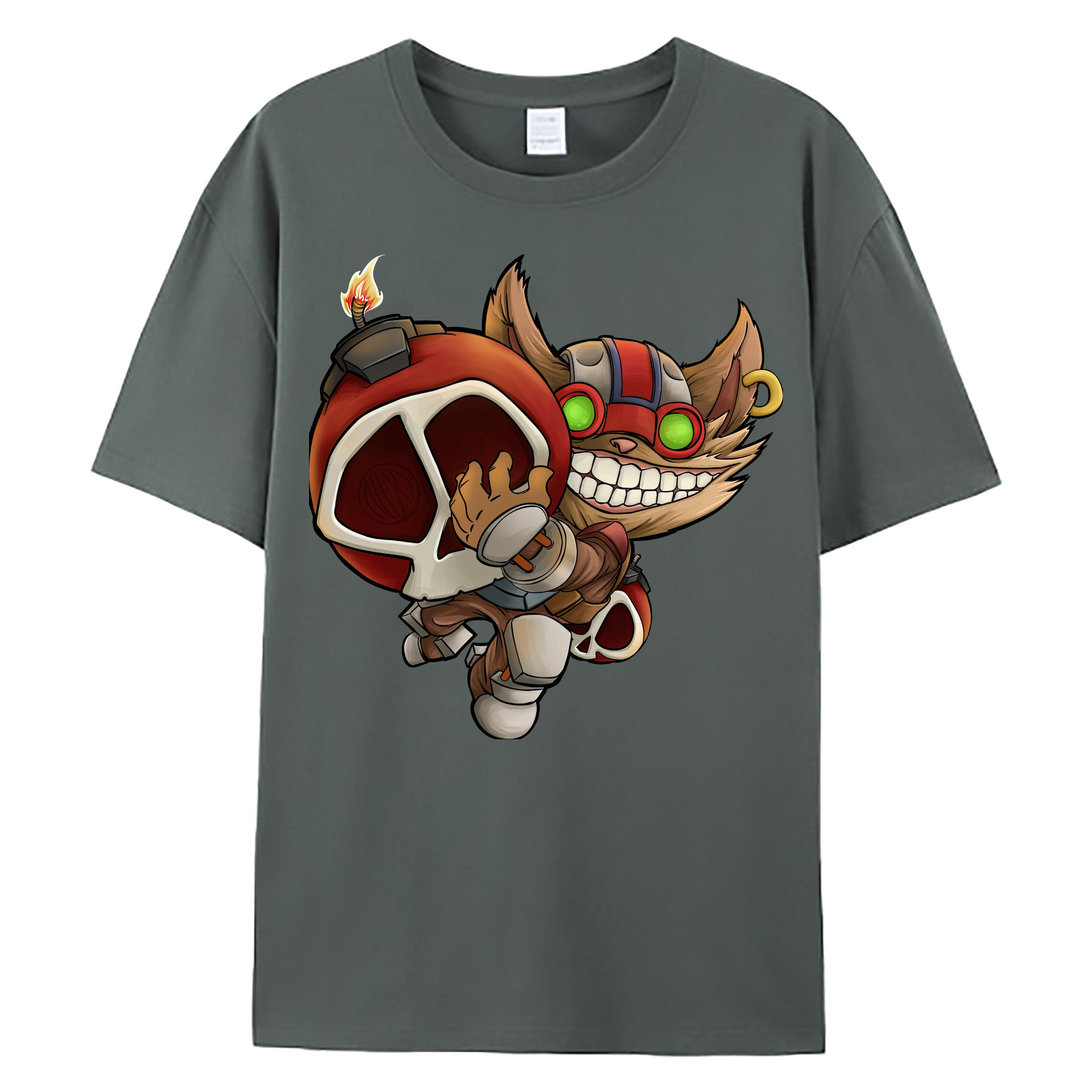 （画像用） リーグ・オブ・レジェンド League of Legends LOL 綿100％ メンズ半袖Tシャツ｜肌触りやわらか＆通気性